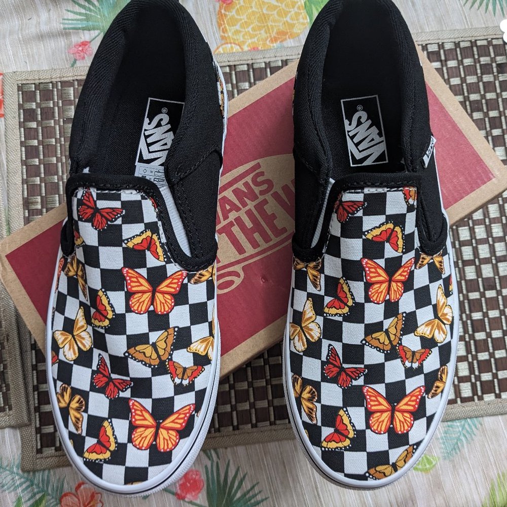 Vans Butterfly Checkerbrd Multi MY Sz. 3.0